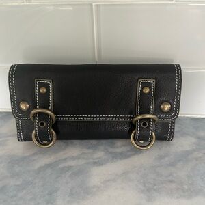 Vintage Women’s HYPE Black Soft Leather Clutch/Wallet New with tags!